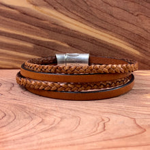 Load image into Gallery viewer, Palindrome Men’s Leather Bracelet - Indie Indie Bang! Bang!