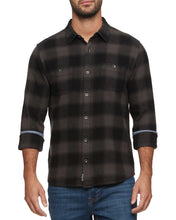 Load image into Gallery viewer, Shaw Vintage Washed Flannel Shirt - Black/Charcoal - Indie Indie Bang! Bang!