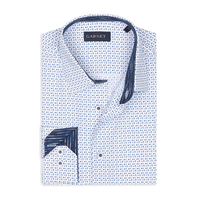 Geometric Dot Printed Long Sleeve Shirt