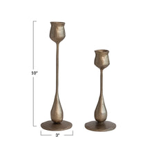 Load image into Gallery viewer, Golden Antique Brass Candle Holders - Indie Indie Bang! Bang!