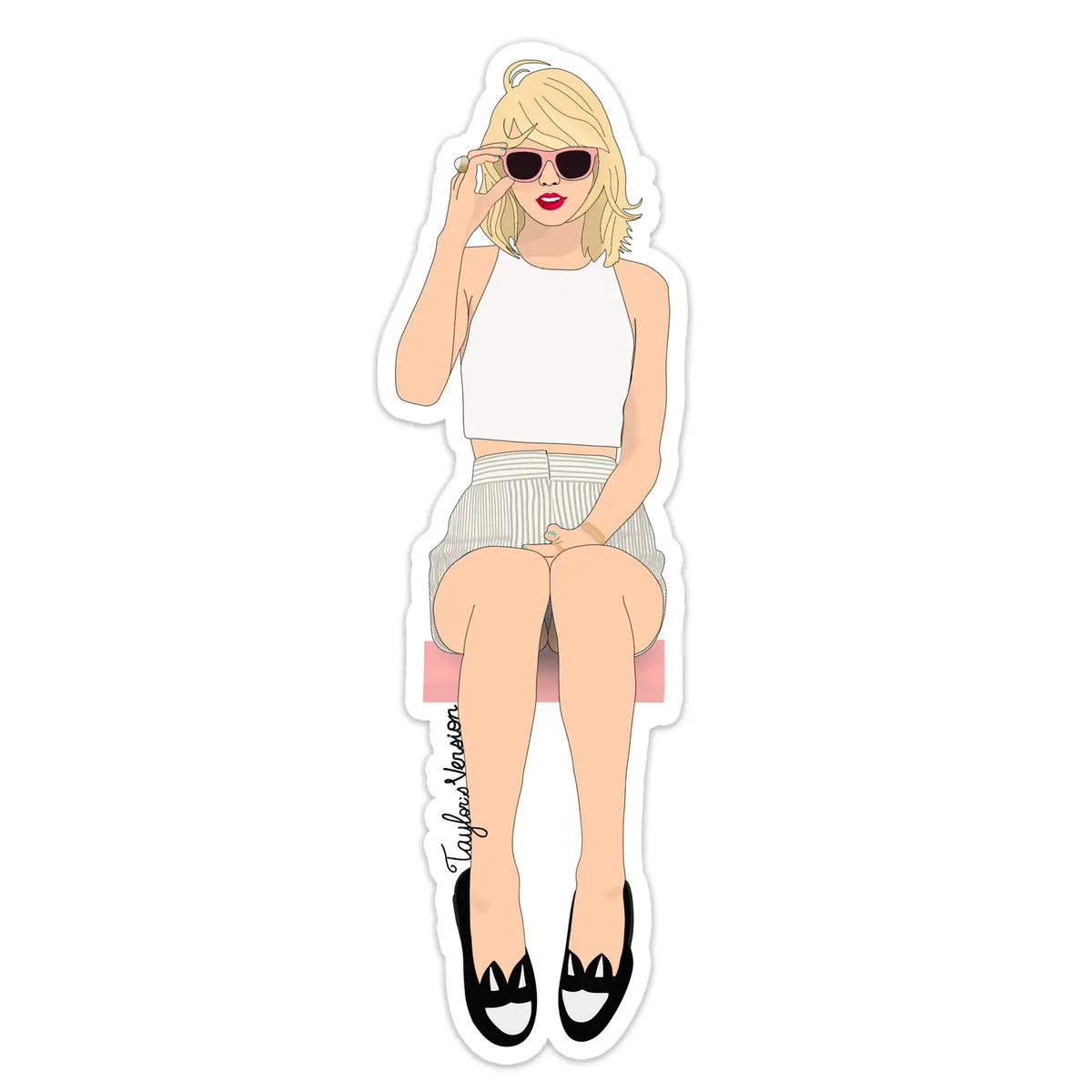 Taylor Swift,Taylor Swift 1989,Taylor Swift Stickers,Swifty Concert Support  Face Sticker Waterproof Peripheral Sticker Long-lasting Simulation 