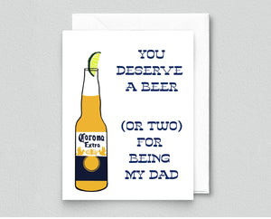 You Deserve a Beer Card - Indie Indie Bang! Bang!