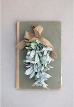 Load image into Gallery viewer, Faux Mistletoe with Jute Ribbon, Frost Finish Wall Hanging - Indie Indie Bang! Bang!