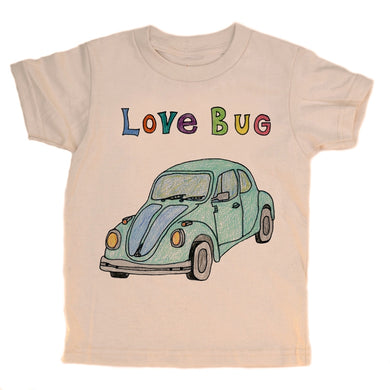 Love Bug - Natural Organic Tee - Indie Indie Bang! Bang!