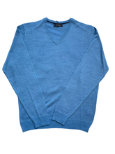 Load image into Gallery viewer, Light Blue Men&#39;s Sweater - Indie Indie Bang! Bang!