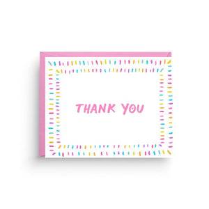 Rainbow Confetti Thank You Boxed (Set of 6) - Indie Indie Bang! Bang!