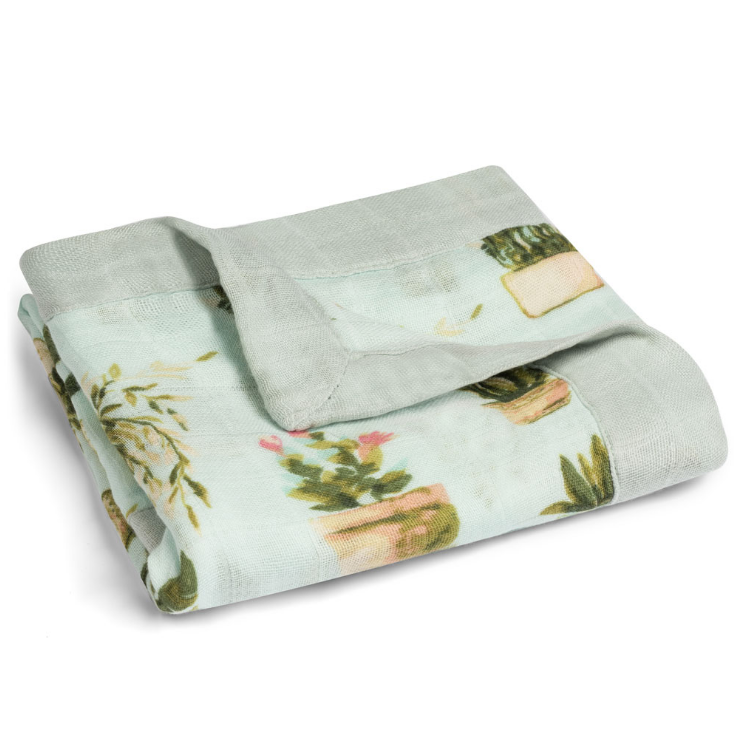 milkbarn potted plants Milkbarn Mini Lovey Blanket (Potted Plants)