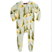 Load image into Gallery viewer, Camping Bamboo Zipper Footed Romper - Indie Indie Bang! Bang!