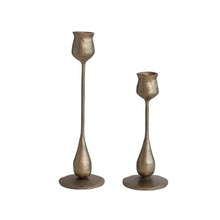 Load image into Gallery viewer, Golden Antique Brass Candle Holders - Indie Indie Bang! Bang!