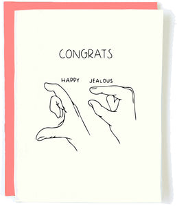 Congrats I'm Jealous Card - Indie Indie Bang! Bang!