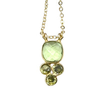 Load image into Gallery viewer, Genuine Gemstone Dainty Cluster Gold Necklaces - Indie Indie Bang! Bang!