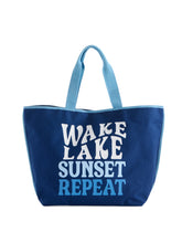 Load image into Gallery viewer, Wake, Lake, Sunset, Repeat Tote - Indie Indie Bang! Bang!