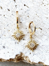 Load image into Gallery viewer, Sun Crystal Earrings