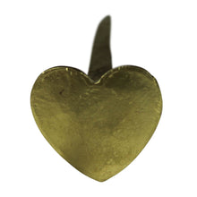 Load image into Gallery viewer, Gold Brass Heart Wall Nail - Indie Indie Bang! Bang!