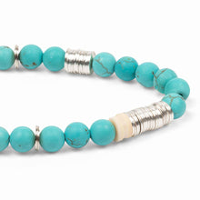 Load image into Gallery viewer, Intermix Stone Stacking Bracelet - Turquoise