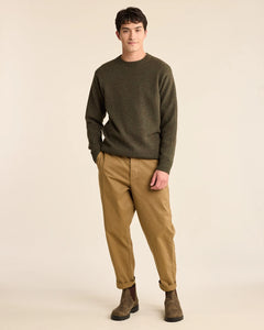 Pendleton | Shetland Crew Sweater - Espresso Heather