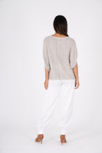 Load image into Gallery viewer, Grey Woven Short Sleeve Top - Indie Indie Bang! Bang!