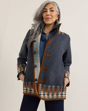Load image into Gallery viewer, Reversible Wool Coat - Harding Indigo| Pendleton