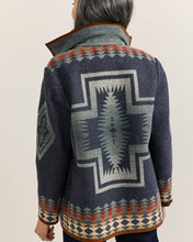 Load image into Gallery viewer, Reversible Wool Coat - Harding Indigo| Pendleton