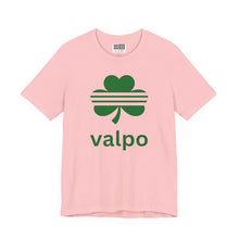 Load image into Gallery viewer, Valpo Shamrock T‑Shirt — Green Clover St. Patrick’s Day Tee - Indie Indie Bang! Bang!