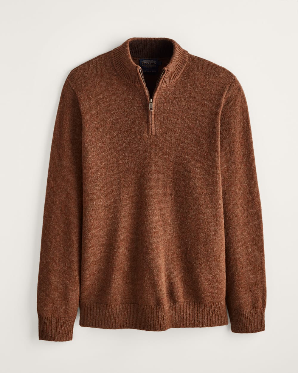 Pendleton | Shetland Half Zip Sweater Spiced Heather - Indie Indie Bang! Bang!