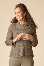 Load image into Gallery viewer, Textured Tides Raglan Rocket Top - Umber