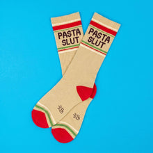 Load image into Gallery viewer, Pasta Slut Gym Crew Socks