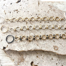 Load image into Gallery viewer, Matte Gold &amp; Silver Roped Chain Bracelets