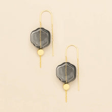 Load image into Gallery viewer, Refined Glass Organic Threader - Smoke/Gold