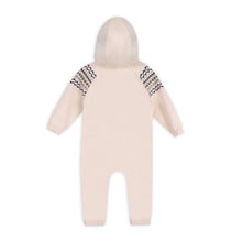 Load image into Gallery viewer, Fair Isle Jacquard Sweater Knit Baby Hooded Jumpsuit