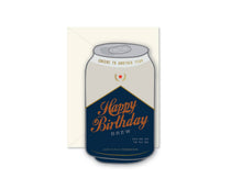 Load image into Gallery viewer, Birthday Brew die-cut folded Greeting Card