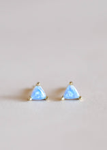Load image into Gallery viewer, Mini Energy Gem - Fire Opal - Gold Earrings