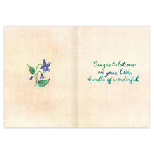 Load image into Gallery viewer, Garden Welcome Sweet Baby Card - Indie Indie Bang! Bang!