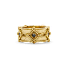 Load image into Gallery viewer, Victoria Ring Band - Gold/Blue Labradorite | Capucine De Wulf