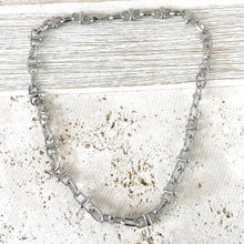 Load image into Gallery viewer, Equestrian linked chain layering crystal necklaces 