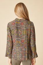 Load image into Gallery viewer, Rayon Crepe Garden Flounce Shirt