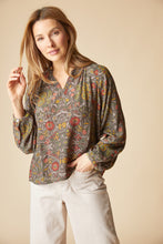 Load image into Gallery viewer, Rayon Crepe Garden Flounce Shirt