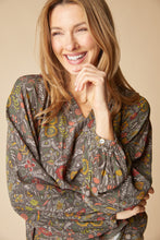 Load image into Gallery viewer, Rayon Crepe Garden Flounce Shirt