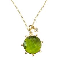 Load image into Gallery viewer, Peridot Gold Necklace