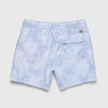 Load image into Gallery viewer, Jimmy 5" Stripe Floral Volley - Blue: Blue / Medium - Indie Indie Bang! Bang!