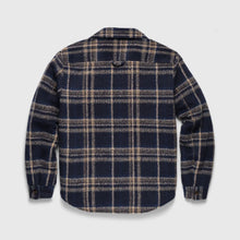 Load image into Gallery viewer, Skip Quilted Plush Plaid Shirt - Navy