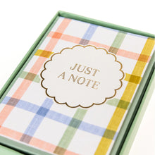 Load image into Gallery viewer, Plaid Boxed Notes