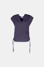 Load image into Gallery viewer, Gathered Bottom V-neck Tee - Indie Indie Bang! Bang!