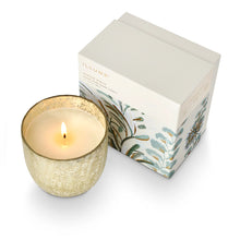 Load image into Gallery viewer, Winter White Large Boxed Crackle Glass Candle