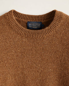 Pendleton | Shetland Crew Sweater - Carmel Heather