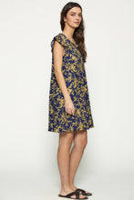 Load image into Gallery viewer, Midnight Olive Flower Dress - Indie Indie Bang! Bang!