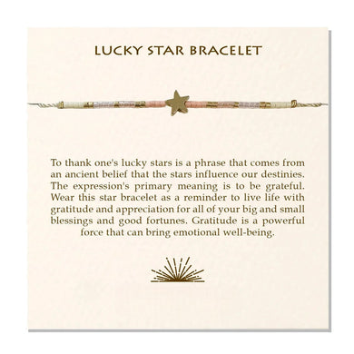 Lucky Star Bracelet - Gold / Peach - Indie Indie Bang! Bang!