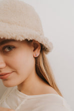 Load image into Gallery viewer, Fire Opal Huggie Earrings