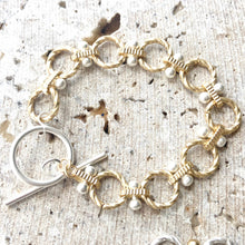 Load image into Gallery viewer, Matte Gold &amp; Silver Roped Chain Bracelets