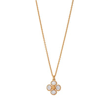 Load image into Gallery viewer, Berry Clover Double Sided Charm Necklace, 16" - Mother Of Pearl | Capucine De Wulf